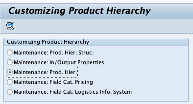 SAP Product Hierarchies